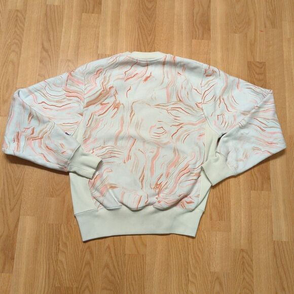 Champion Reverse Weave Sweatshirt Womens Small Marble Pebble White Pink Red - Picture 7 of 7